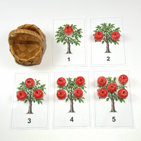 Montessori Apple Tree Counting Set 1–5