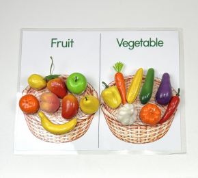 Toddler Montessori Fruit and Vegetable Sorting Set